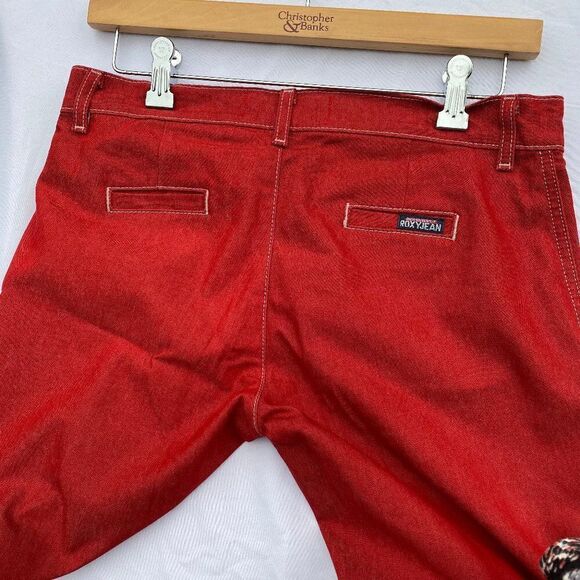 Quicksilver Roxy Jean Red Size 5 Bootcut Jeans - Picture 5 of 7